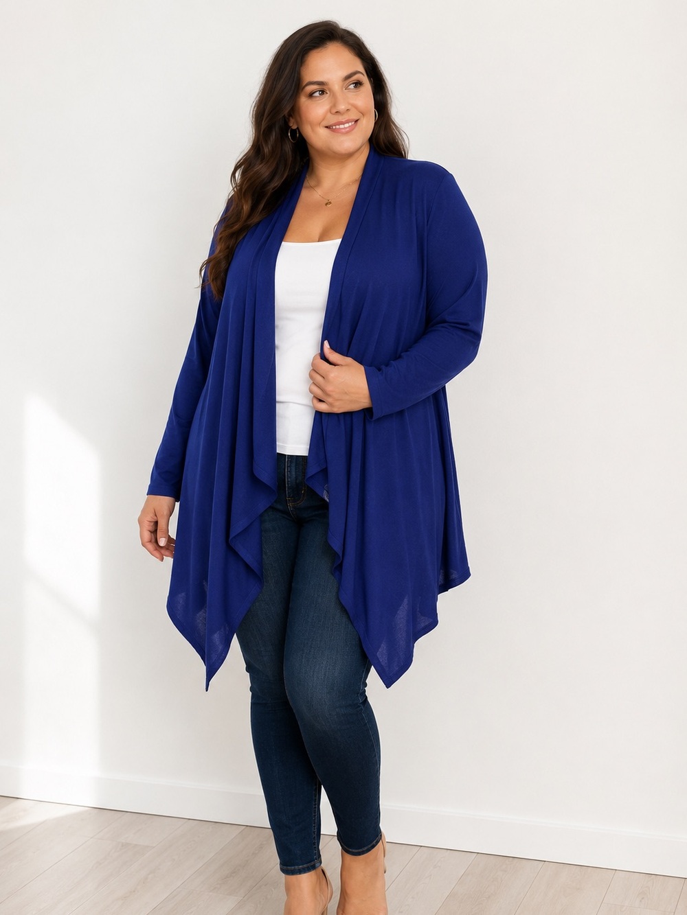 EILEEN FISHER 100% Merino Wool Draped Cardigan 2X